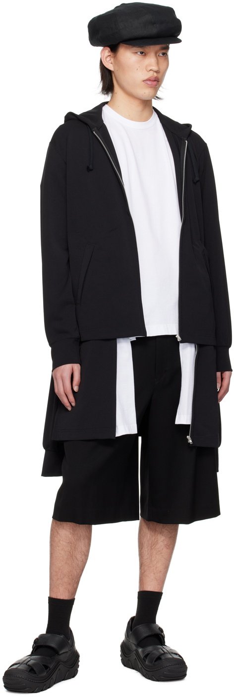 Comme des Garçons Homme Plus Black Layered Hoodie