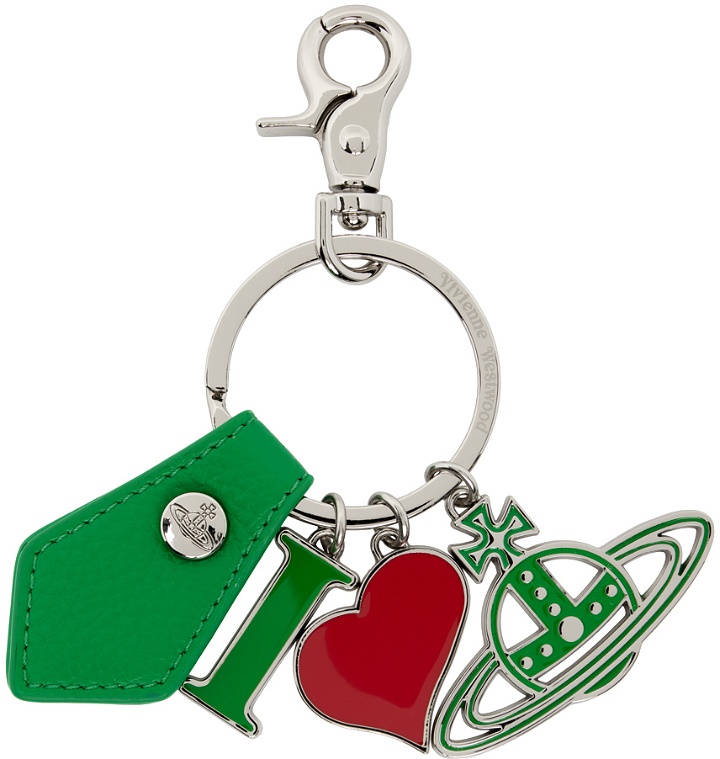 Photo: Vivienne Westwood Silver & Green I Love Orb Keychain
