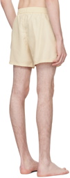 Balmain Off-White Embroidered Swim Shorts