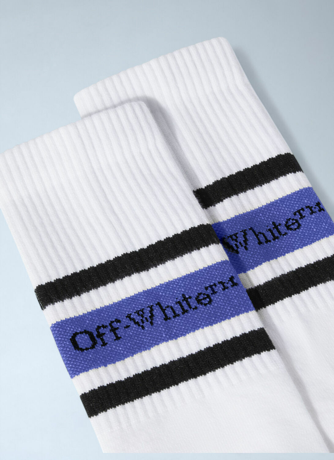 OFF WHITE Striped Bookish Socks