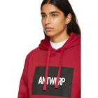 Vier Red Box Logo Hoodie