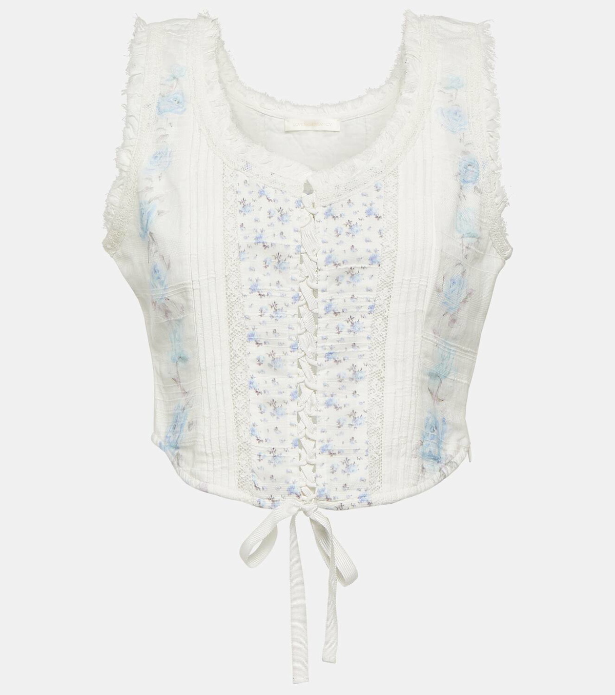cotton bustier top
