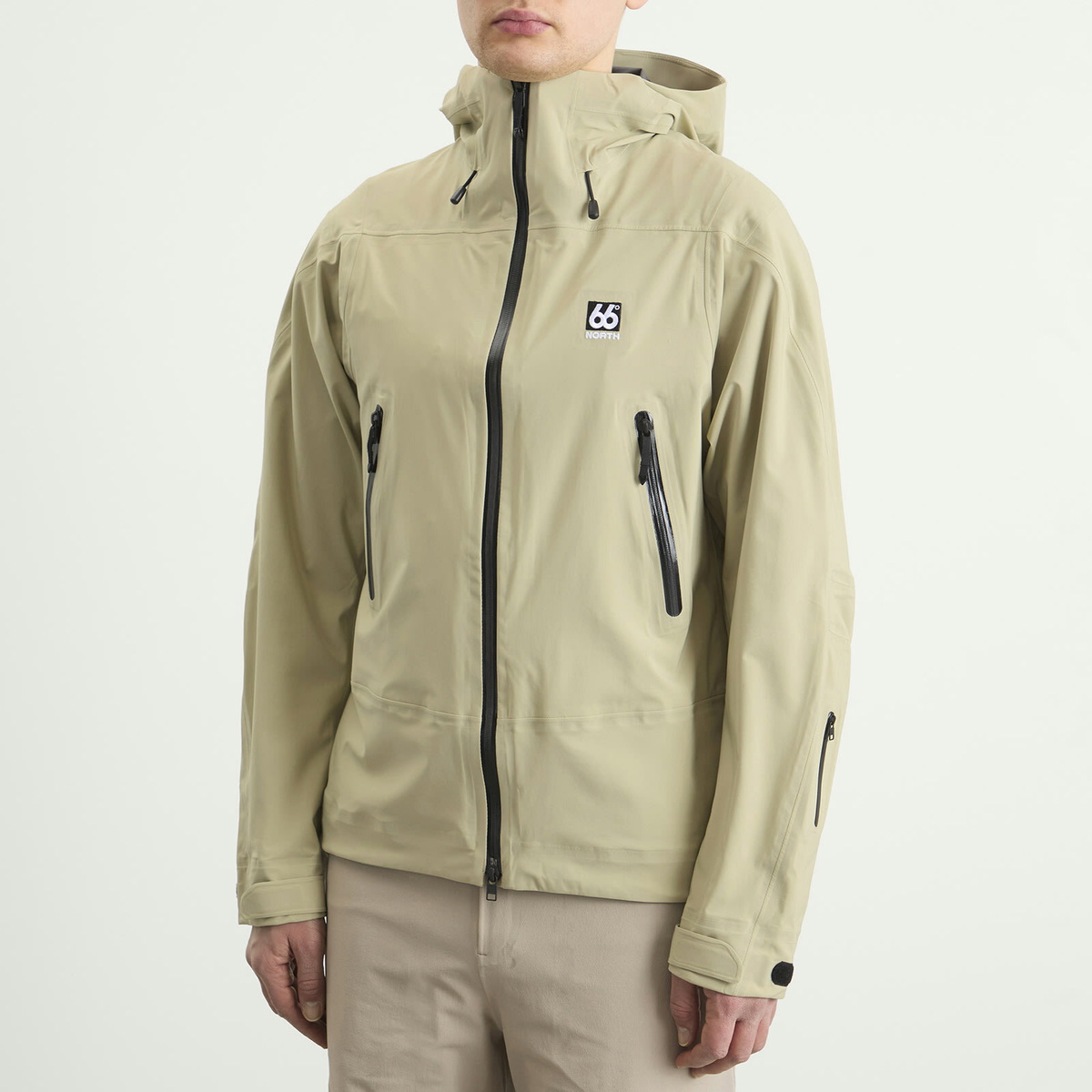 66° North Men's Snaefell Shell Jacket in Oat Grains