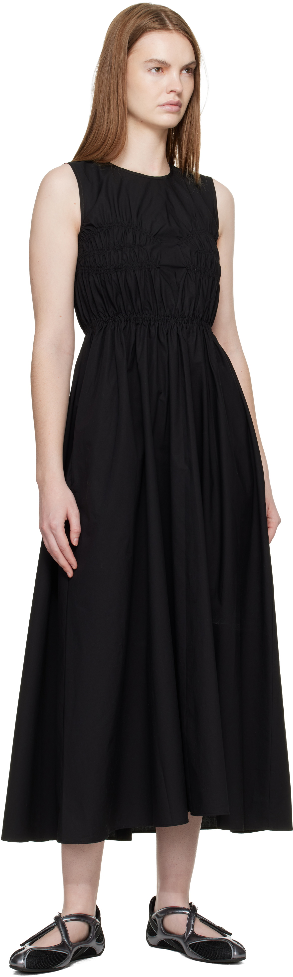 Cecilie Bahnsen Black CBchristy Midi Dress