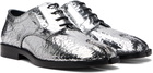 Maison Margiela Silver Tabi Broken Mirror Derbys