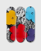 The Skateroom Andy Warhol Flowers Decks  Grey/Red 3 Pack Multi Home Deco