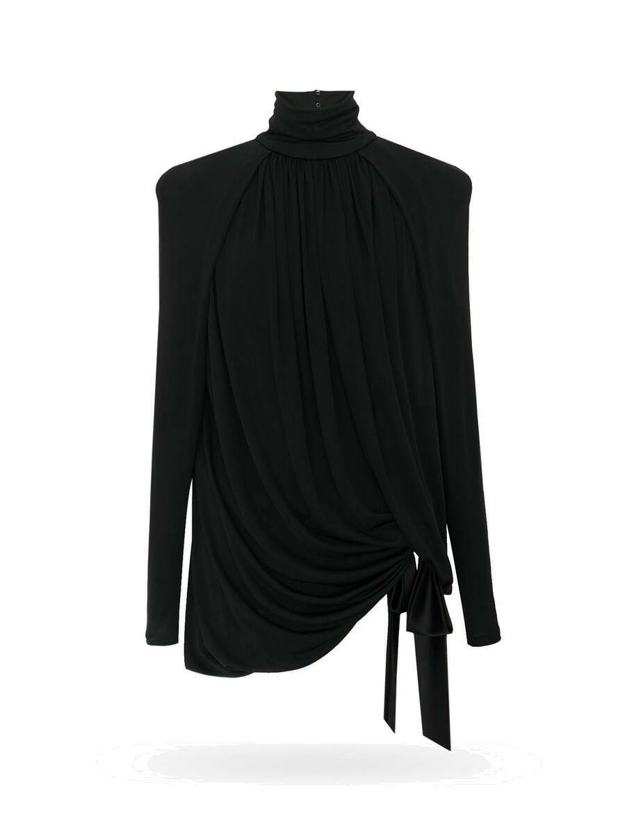 Saint Laurent Black Acetate Casual Dress main image 0