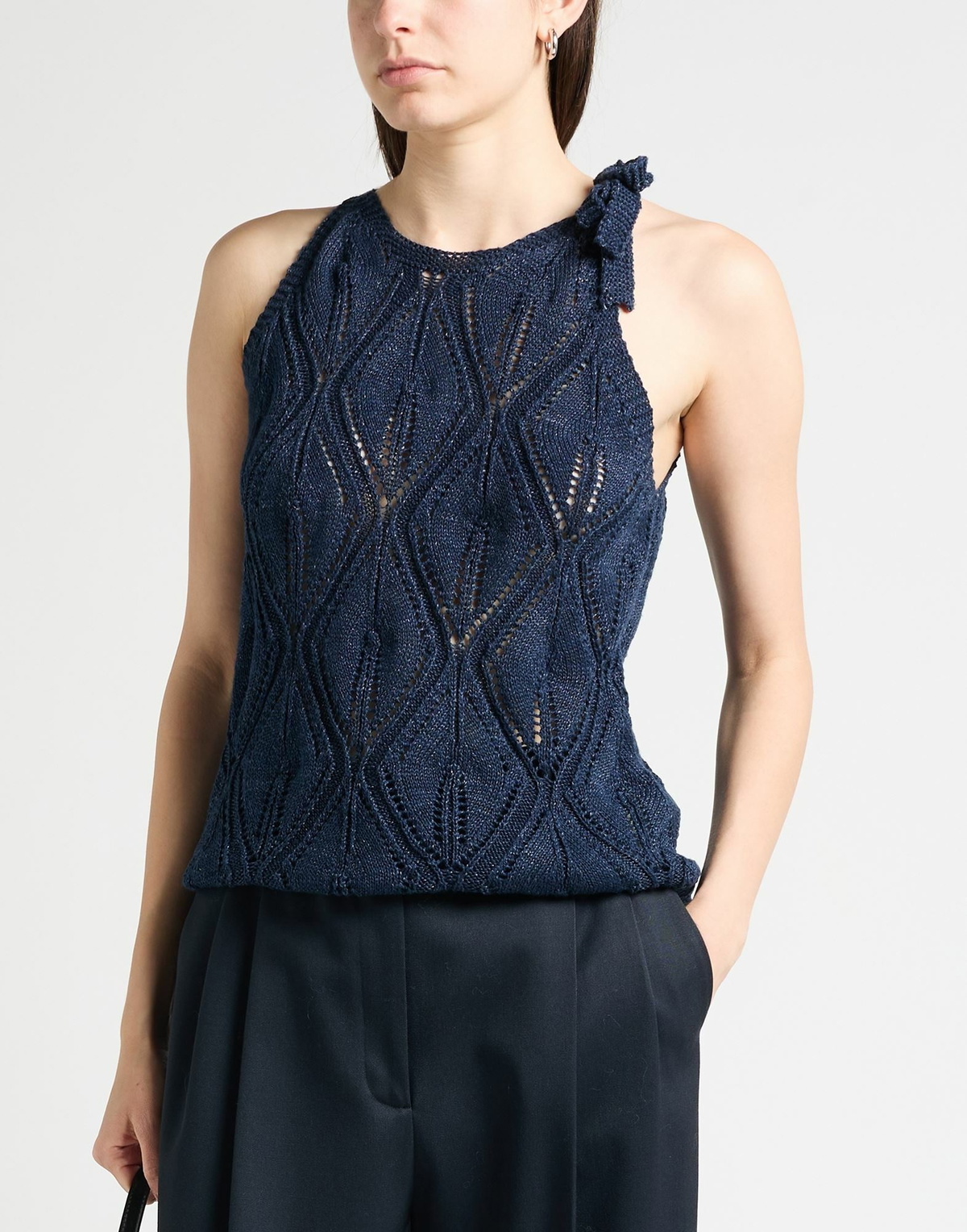 Eleventy Womens Top in Navy