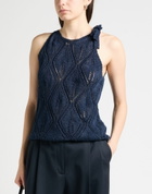 Eleventy Womens Top in Navy