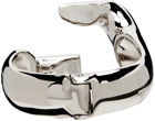 Givenchy Silver G Chain Cuff Bracelet