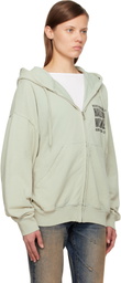 032c Green Hardcore Wellness Zip-Up Jacket