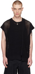 Yohji Yamamoto Black Deconstructed Sweater