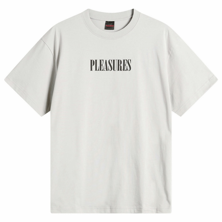 Photo: Pleasures Men's Exhibition T-Shirt in Silver