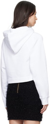 Moschino White Heart Safety Pin Sweatshirt