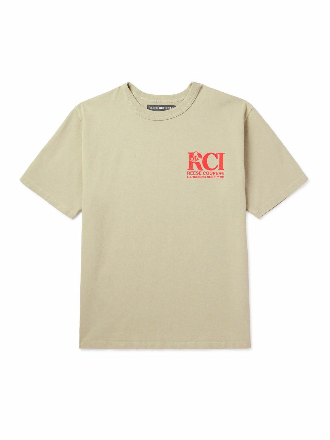 Reese Cooper® - Logo-Print Cotton-Jersey T-Shirt - Neutrals Reese Cooper
