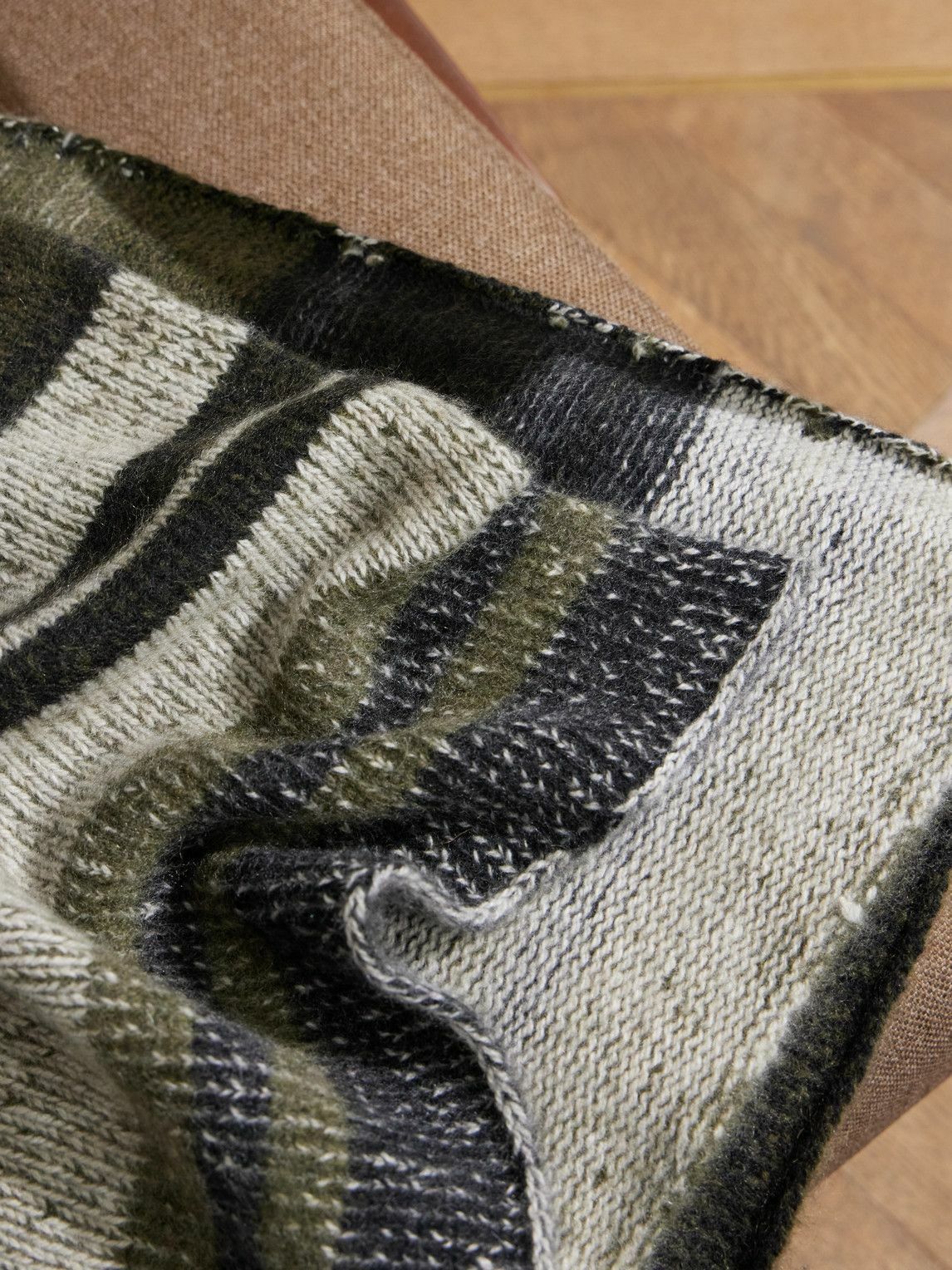 The Elder Statesman - Striped Cashmere Blanket