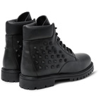 Valentino - Studded Leather Boots - Men - Black