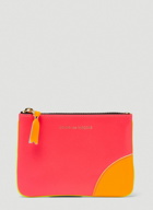 Comme Des Garcons Wallet - Super Fluo Leather Wallet in Pink