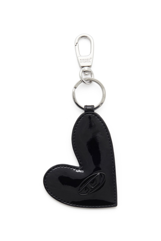 Photo: Diesel Hear-shape charm with glossy finish - Charms and Keyrings Womens in Black