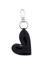 Diesel Hear-shape charm with glossy finish - Charms and Keyrings Womens in Black
