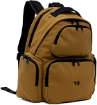 Y-3 Tan Canvas Backpack