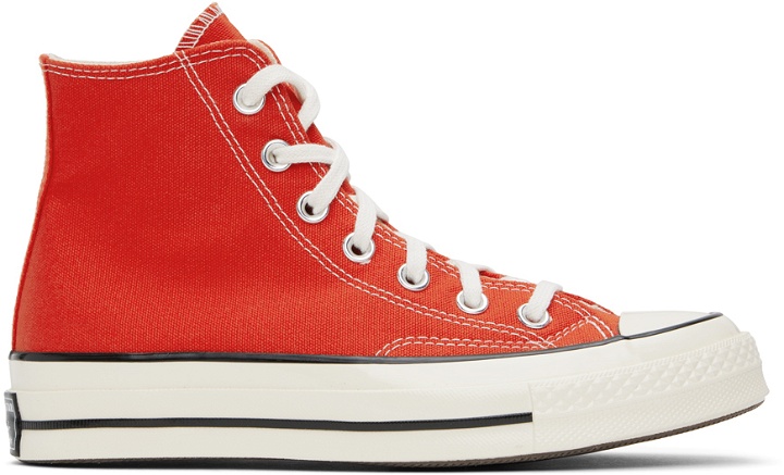 Photo: Converse Red Chuck 70 High Top Sneakers