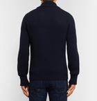 TOM FORD - Shawl-Collar Ribbed Wool Cardigan - Men - Navy