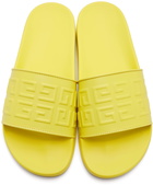 Givenchy Yellow 4G Slide Sandals