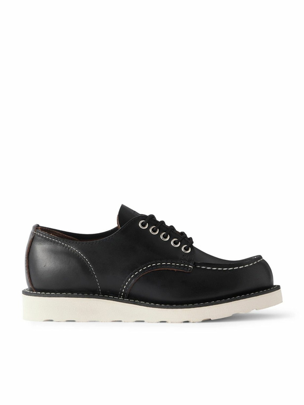 Photo: Red Wing Shoes - 8079 Shop Moc Oxford Leather Derby Shoes - Black