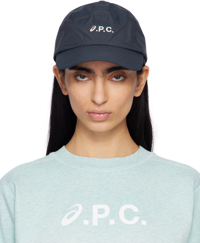 Photo: A.P.C. Navy ASICS Edition Charlie Baseball Cap