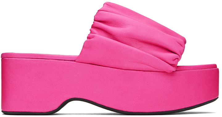 Photo: Staud Pink Nina Platform Sandals