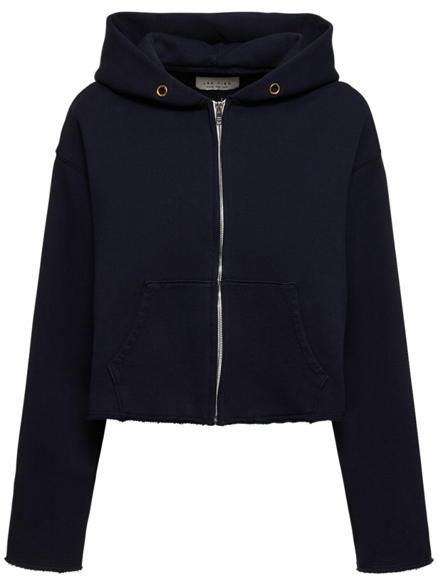 Photo: LES TIEN - Cropped Zip-up Hoodie