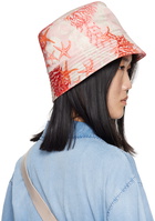 Versace Pink & Red Barocco Sea Bucket Hat