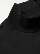LE 17 SEPTEMBRE - Cotton Mock-Neck Sweatshirt - Black