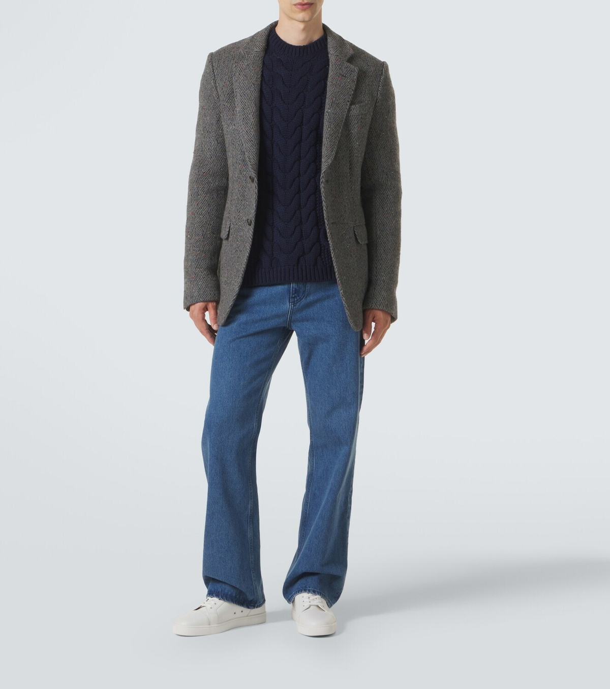 Gabriela Hearst Irving herringbone wool and cashmere jacket