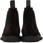 Common Projects Brown Waxed Suede Chelsea Boots