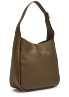 Saint Laurent Le 5 à 7 Small Leather Hobo bag - Brown - One Size