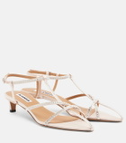 Jil Sander Cage crystal-embellished leather sandals