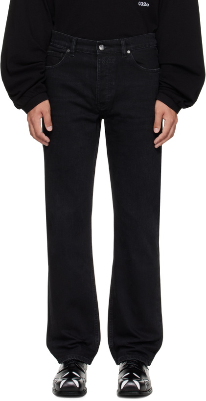 Photo: 032c Black Down To Earth Straight Leg Jeans
