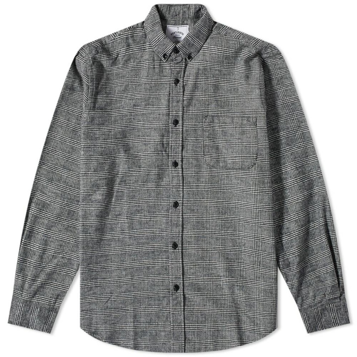 Photo: Portuguese Flannel Men's Pow Button Down Check Shirt in Black/White