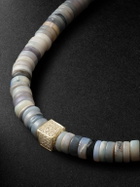 Sydney Evan - 14-Karat Gold, Diamond and Opal Beaded Necklace