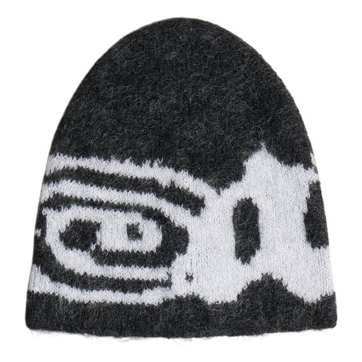 Photo: ROA Men's Vortex Mohair Beanie in Black White
