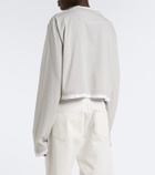 Prada Cotton piqué and jersey top