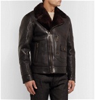 Belstaff - Danescroft Slim-Fit Shearling-Lined Leather Jacket - Black