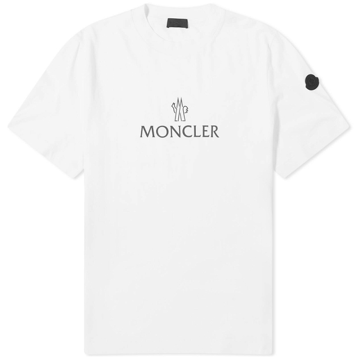Photo: Moncler Men's Text Logo T-Shirt in White