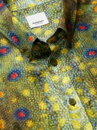 BURBERRY - Button-Down Collar Printed Silk-Twill Shirt - Green