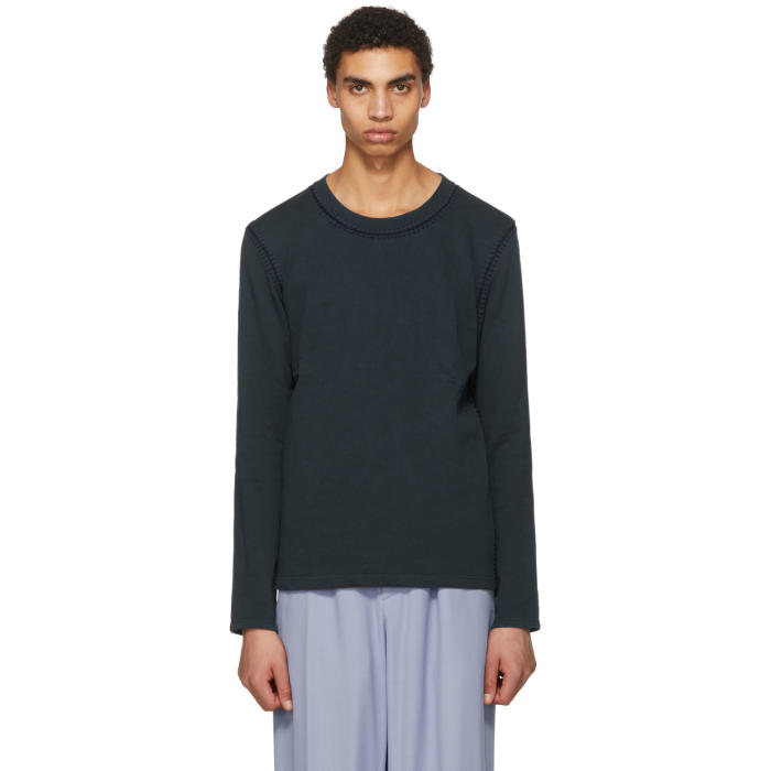 Photo: Acne Studios Blue Feman Crewneck Sweater