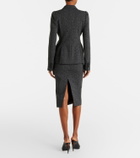 McQueen Pinstripe pencil skirt