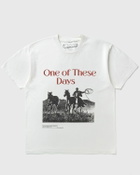 One of these Days ACROSS THE PLAINS TSHIRT White Mens Shortsleefe