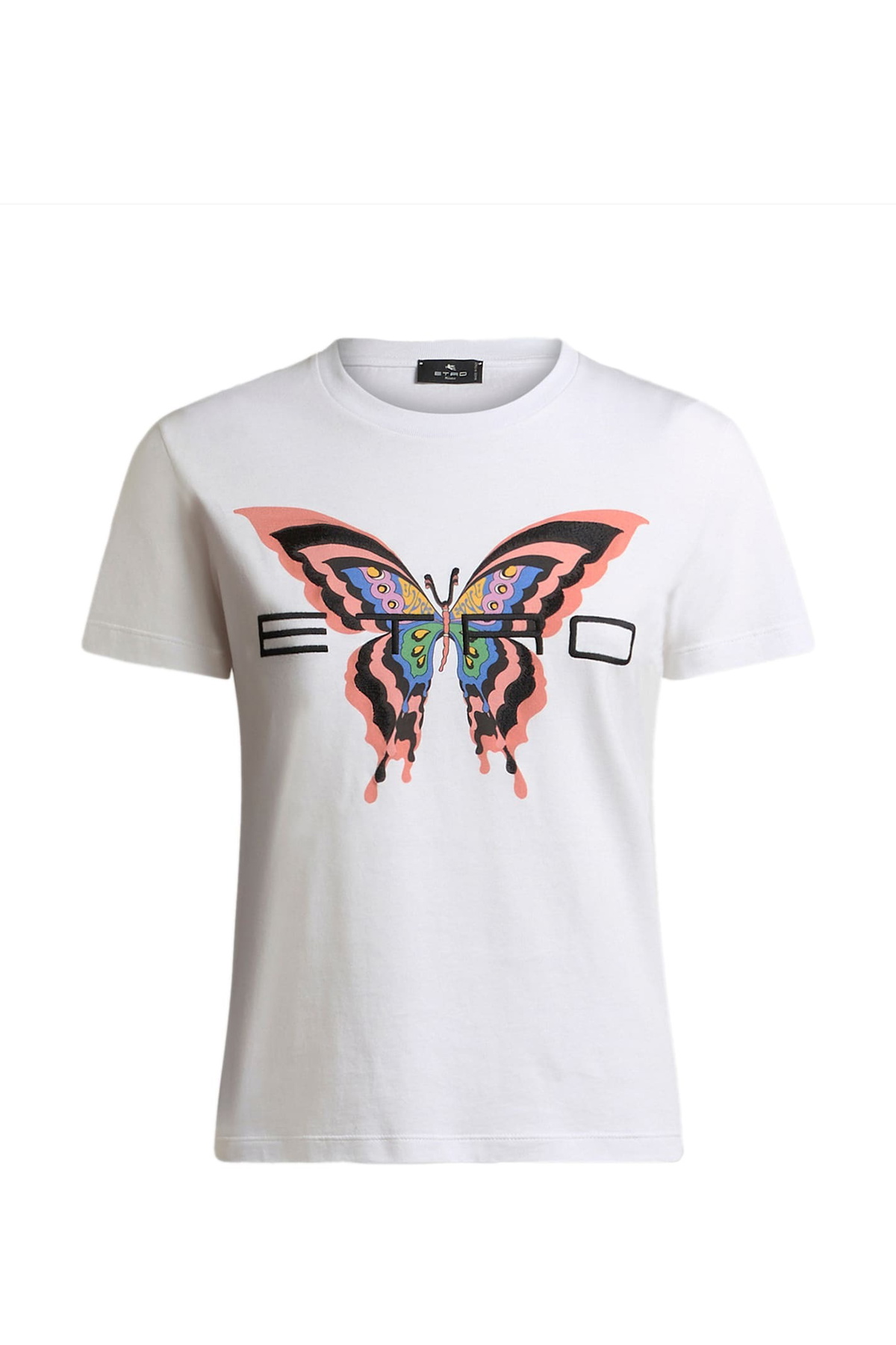 Tシャツ・カットソー Etro T-Shirt With Pegasus Embroidery Etro Pegasus motif t-shirt - Black - Women | WRJB0007AC036N0000